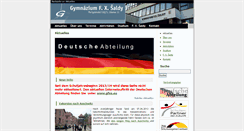 Desktop Screenshot of deutsch.devel.gfxs.cz