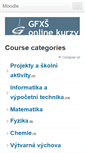 Mobile Screenshot of moodle.gfxs.cz