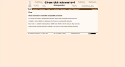Desktop Screenshot of anorganika.gfxs.cz